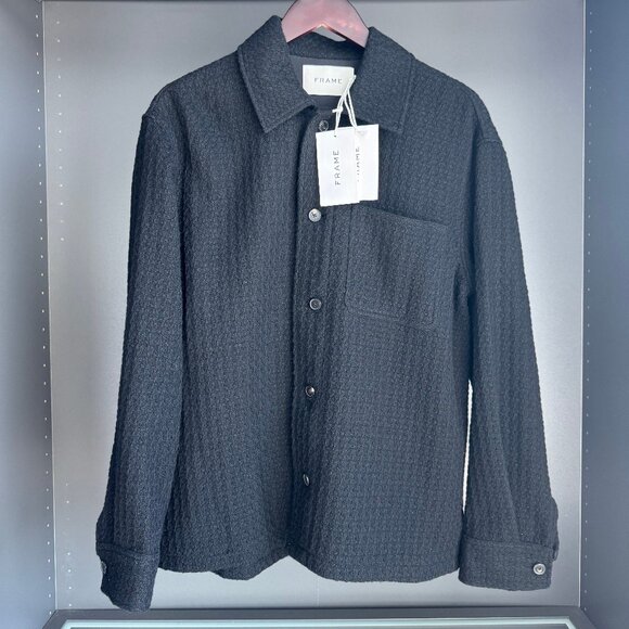 Frame Textured Shirt Jacket - Picture 1 of 6